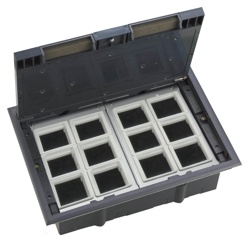 MultiDesk Люк на 24 модулей IP40 для фальшпола с монтажной коробкой, тип MDK10 | MDK10124 | SE