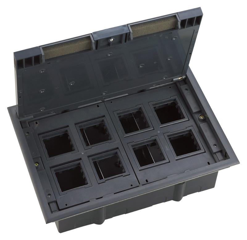 MultiDesk Люк на 16 модулей IP40 для фальшпола с монтажной коробкой, тип MDK10 | MDK10116 | SE