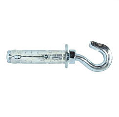 Анкер с крюком DX ZN М6x75 (4 шт) - пакет | 148887 | Tecfi