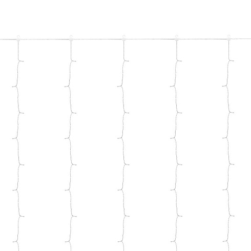 Дождь (занавес) Wi-Fi 3х3 м, прозрачный ПВХ, 180 LED RGB, не соединяется | 245-001 | NEON-NIGHT