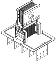 Секц. флан. Тип1 4000А Al 3L+N+PER IP55 тран. IEK | LB-4000A4-35-F-F1 | IEK