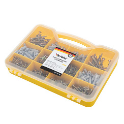 Набор саморезов и дюбелей 590 шт. | KR-01-3101-03 | Kranz