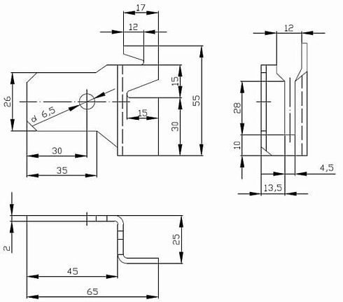 Держатель шины заземления К188У2 | zeta50110 | ГОФРОМАТИК