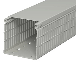 Распределительный кабельный канал LK4 N 80x80x2000 мм (ПВХ,серый) (LK4 N 80080) | 6178231 | OBO Bettermann