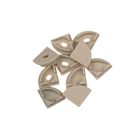 Заглушки торцевые для профиля  PAL1616 SET 5H+5WH (глухая 5шт+сквозная 5шт) / 10шт/  | .5058811 | Jazzway