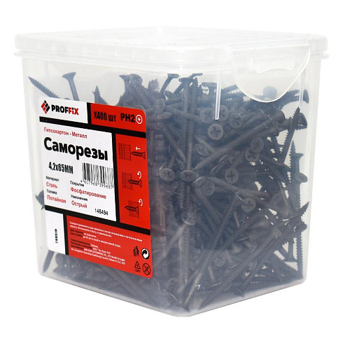 Саморез СГМ 4,2х65 усиленный (TWN) (400 шт) - контейнер | 146494 | PROFFIX