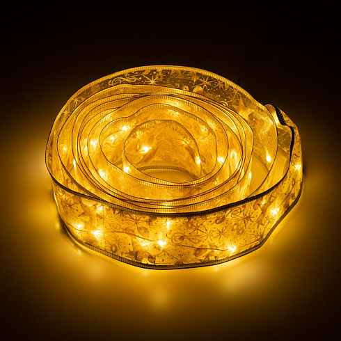Светодиодная новогодняя гирлянда  ENIN-30W нить Лента декоративная теплый свет 3 м 30 microled IP20 | Б0060422 | ЭРА