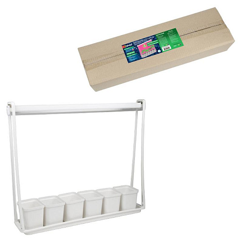 Набор для гидропоники «Минисад», фитосветильник LED с подст спектр для рассады и цвет ULT-P56-10W/SPSB IP20 MARBLE ECONOM | UL-00006094 | Uniel