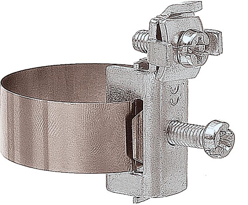 Хомут заземления ленточный 5-25 мм, нерж.|91320-1|Ezetek