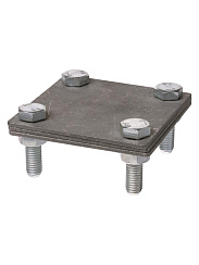 Зажим соединительный 4-х болтовой полоса-полоса 40х4 мм, термодиффузия  | SQ2401-0041 | TDM
