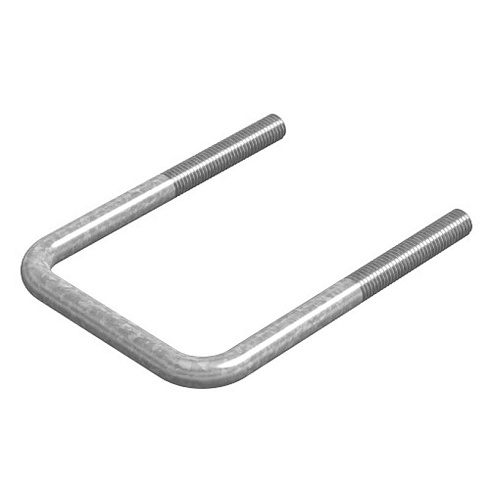 Хомут крепления П-образный 8х100, гальван. цинк, 052480 | ХК-П-8х100-ЭЦ |  Ostec