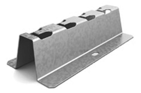 Напольно-настенный держатель 400 мм, толщ. 1,5 мм, Сендзимир цинк, 053441 | ННД-400-1,5-СЦ |  Ostec