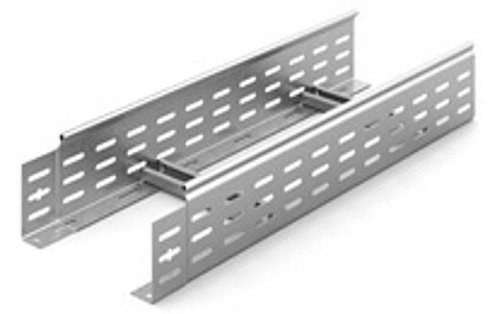 Лестничный лоток замковый 200х100х6000, толщ. 1,5 мм, Сендзимир цинк, 083216 | НЛО-200х100х6000-1,5-СЦ |  Ostec