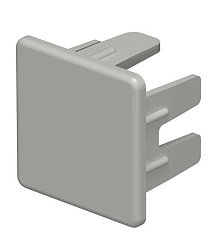 Торцевая заглушка кабельного канала WDK 25x25 мм (ПВХ,серый) (WDK HE25025GR) | 6158730 | OBO Bettermann