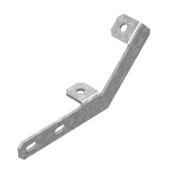 Кронштейн для консоли поддерживающий 135 град. многоуровневый, толщ. 3,0 мм, Сендзимир цинк, 055405 | ККП-135-3,0-СЦ |  Ostec