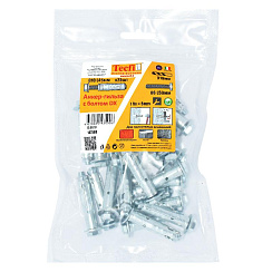 Анкер с болтом 8.8 DX ZN М6/5 (25 шт) - пакет | 147586 | Tecfi