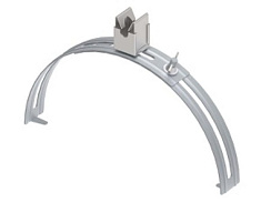 Держатель КЛИК на круглый конёк, гор. цинк, 394071 | МД-071-ГЦ |  Ostec