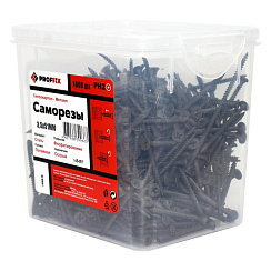 Саморез СГМ 3,5х51 усиленный (TWN) (600 шт) - контейнер | 146487 | PROFFIX