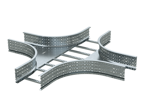 Ответвитель Х-образный лестничный 80х600, R660 | ULX686 | DKC