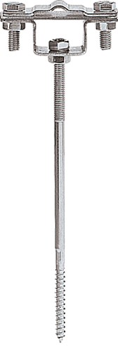 Держатель полоса/пруток для деревянного фасада, оцинк.|91033|Ezetek