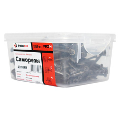 Саморез СГМ 4,2х90 усиленный (TWN) (100 шт) - контейнер | 146500 | PROFFIX