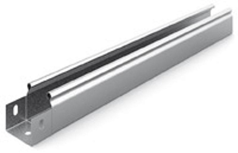 Металлический лоток неперфорированный 50х50х3000, толщ. 0,55 мм, Сендзимир цинк, 013055 | ЛНМЗТ-50х50х3000-0,55-СЦ |  Ostec