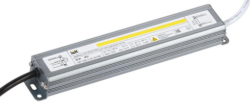 Драйвер для светодиодных лент LED ИПСН-PRO 30Вт 12В IP67 блок-шнуры | LSP1-030-12-67-33-PRO | IEK