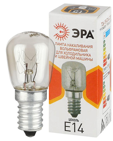 Лампа накаливания  T26 15Вт Е14/E14 230В  для холодильника и швейной машины | Б0066403 | ЭРА
