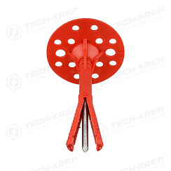 Дюбель для теплоизоляции с термоголовкой 10х120 (50 шт) - пакет ( 1,539 кг) | 124470 | Tech-KREP