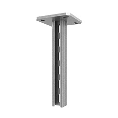 Подвес потолочный СТРАТ двойной 41х21х2700, толщ. 2,0 мм, гальван. цинк, 875027 | ППСД-41х21х2700-2,0-ЭЦ |  Ostec