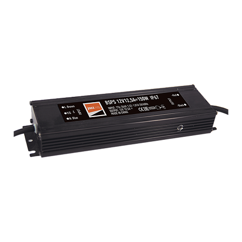 Драйвер для светодиодной ленты LED BSPS 12V12,5A=150W (new) влагозащищенный IP67 | 3329297A | Jazzway