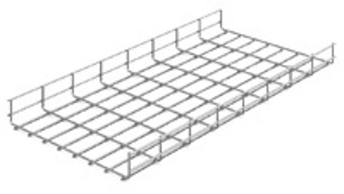 Проволочный лоток 400х60х3000, толщ. 4,0 мм, гальван. цинк, 015460 | ПЛМ-400х60х3000-4,0-ЭЦ |  Ostec