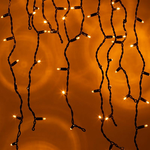 Гирлянда светодиодная уличная ERAPS-BZ2  бахрома  2*1 м желтая 120 LED IP65  220 В | Б0060546 | ЭРА