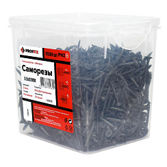 Саморез СГМ 3,5х32 усиленный (TWN) (1300 шт) - контейнер | 146469 | PROFFIX