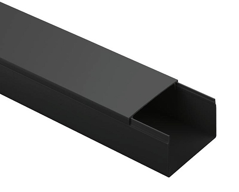 Кабель-канал ЭРА KK-B-60-40 60x40 черный 18м | Б0061746 | ЭРА