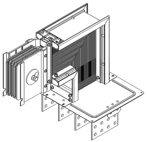 Секц. флан. вверх Тип2 2500А Al 3L+N+1/2PE IP55 тран. IEK | LB-2500A5-35-F-FU2 | IEK