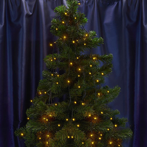 Гирлянда светодиодная линейная 230V 40 LED 4 м, желтый, IP 20, шнур 1,5м, CL03 | 32295 | FERON