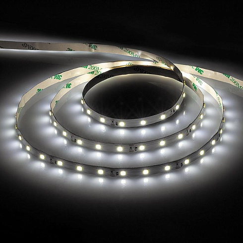 Лента светодиодная LS603/ 60SMD(2835)/м 4.8Вт/м 12V 5000*8*1.22мм 6500К | 27603 | FERON