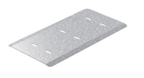 Протектор соединения лотков шириной 600 мм универсальный, толщ. 1,0 мм, Сендзимир цинк, 032767 | ПРУМ-600-1,0-СЦ |  Ostec