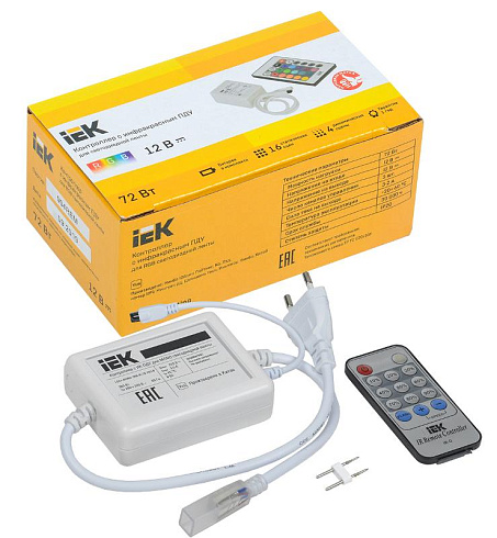 Контроллер с ПДУ ИК MONO 1 канал 220В 3А 360Вт | LSC1-MONO-360-IR-20-220-B | IEK