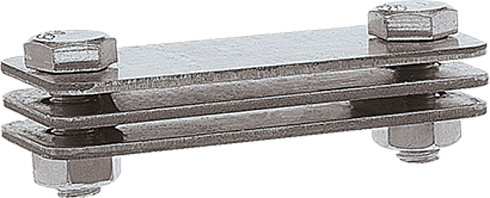 Зажим соединительный полоса — полоса параллельный, оцинк.|90558|Ezetek