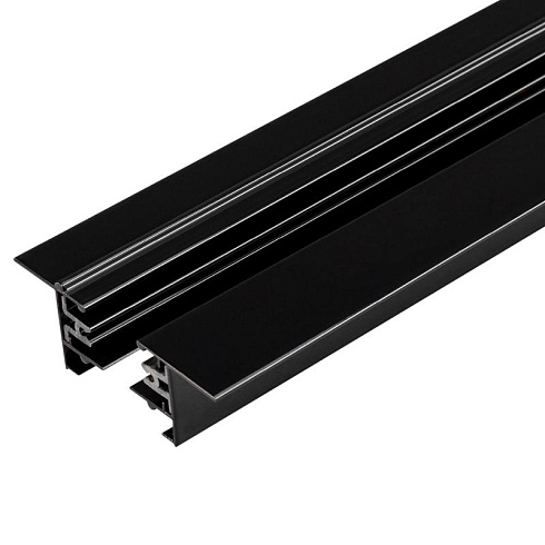 Трек LGD-2TR-TRACK-F-2000-BK-M (C) (Arlight, IP20 Металл, 3 года) | 038673 | Arlight