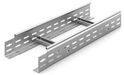 Лестничный лоток замковый 200х80х3000, толщ. 1,5 мм, Сендзимир цинк, 013281 | НЛО-200х80х3000-1,5-СЦ |  Ostec