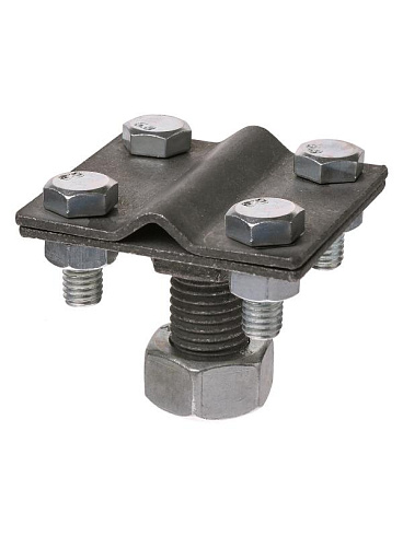 Зажим прута с болтовым креплением к муфте 4-х болтовой, прут Ø6-10 мм, М16, термодиффузия  | SQ2401-0042 | TDM
