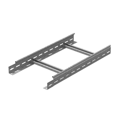 Лестничный лоток замковый 400х60х6000, толщ. 1,5 мм, Сендзимир цинк, 083476 | НЛО-400х60х6000-1,5-СЦ |  Ostec