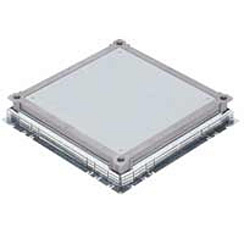 Крышка сплошная метал. для встраивания напольн. коробок 16М/24М | 089638 | Legrand