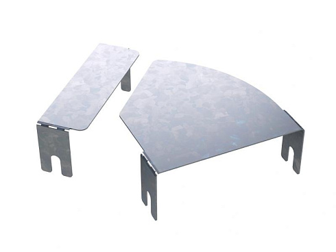 Крышка на горизонтальный изменяемый угол СРО 0-45град. 100, 1,2 мм, цинк-ламель | SKVN100HDZL | DKC