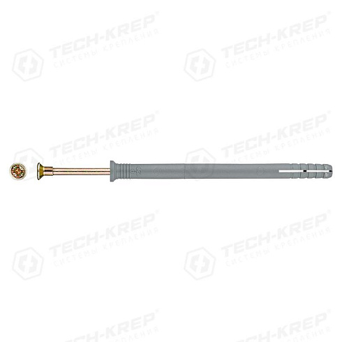 Дюбель-гвоздь полипропилен пот. SM-L 8х120 (100шт) - коробка накл. ( 1,45 кг) | 117984 | Tech-KREP