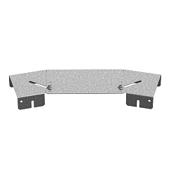 Крышка к повороту горизонтальному регулируемому к лотку 100, толщ. 1,0 мм, Сендзимир цинк, 020013 | КПГР-100-1,0-СЦ |  Ostec