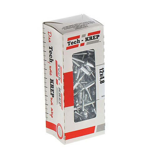 Заклепка 4,8х12 (100 шт) - коробка | 102293 | Tech-KREP